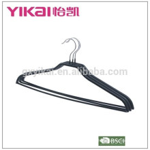 Simple metal PVC camisa colgador de ropa con barra de pantalones